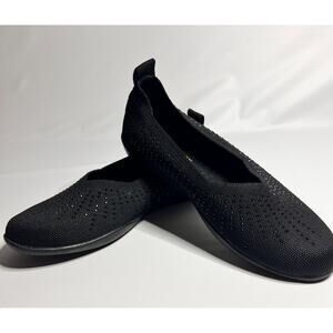🔥Bernie Mev Adi Knit Slip On w/Rhinestones /US7.5/EU38/UK5.5, Black ✨NEW